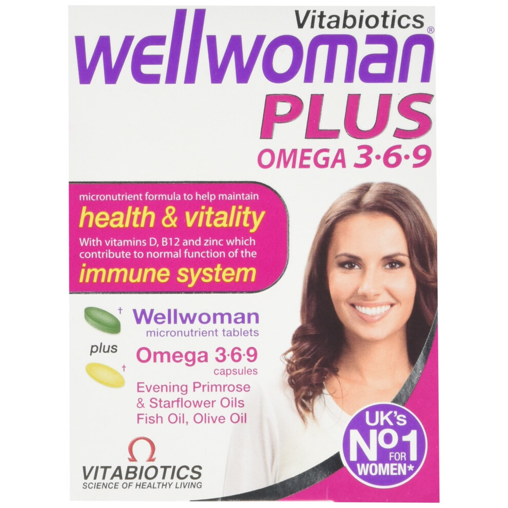 Vitabiotics Wellwoman Plus Omega 3â6â9-56 Tablets/Capsules