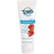 Dentifricio Naturale per Bambini Senza Fluoro Tom's Of Maine, Fragola Divertente 4,20 oz (Confezione da 12)
