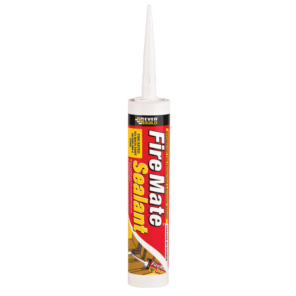 EVERBUILD "FIREMATE SEALANT" FIRE-RATED INTUMES  FILLER, 295ML -WHITE (ACOUSTIC SEALANT & ADHESIVE)