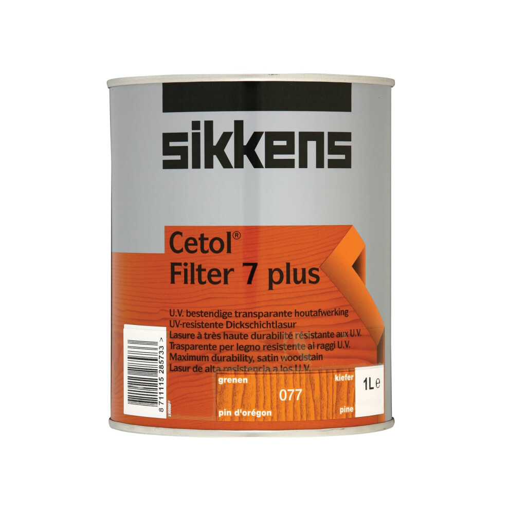Sikkens SIKCF7PP 1L Cetol Filter 7-Plus Translucent Woodstain Pine