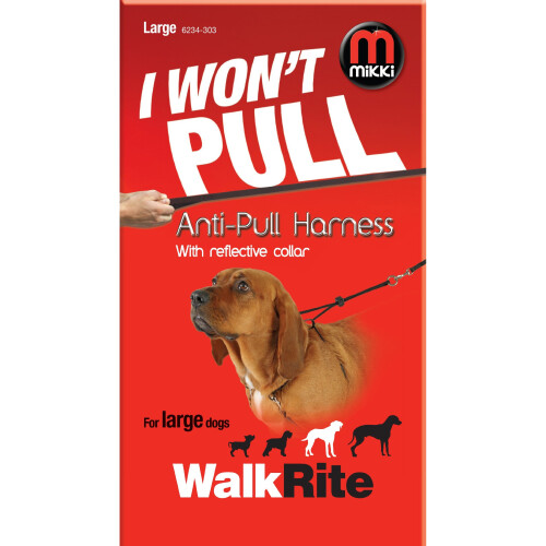 Mikki Training Anti-Pull Harness with Reflective Collar - Large