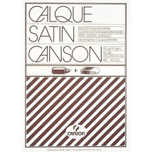 Canson Satin A4 90 gsm Short Side Glued Pad Translucent Tracing Paper (Pack of 50 Sheets)