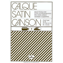 Canson Satin A3 90 gsm Short Side Glued Pad Translucent Tracing Paper (Pack of 50 Sheets)
