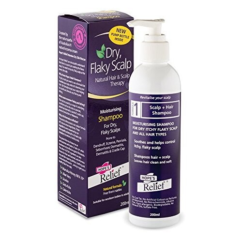 Hope's Relief Shampoo natural formula for itchy flaky scalps prone to