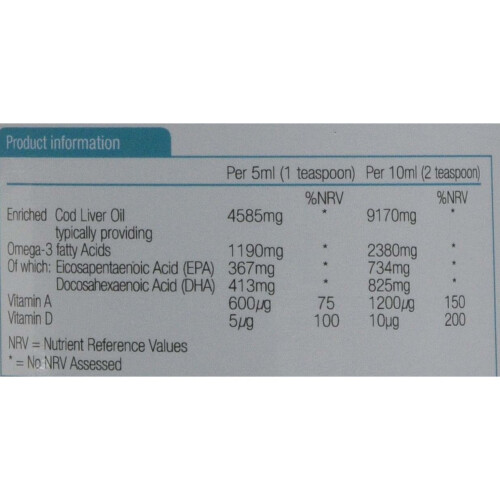 Natures Aid Natures Aid Health Cod Liver Oil Liquid 500ml 1