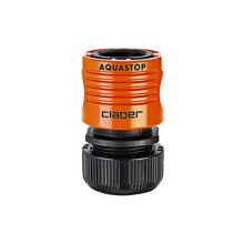 Claber 8603 Rapid Fittings for Rubber, 1/2 F, Stop