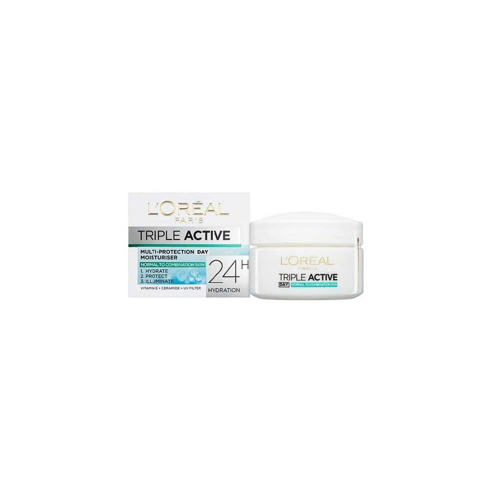 L'Oreal Paris Triple Active Day Moisturiser Normal to Combination Skin 50ml