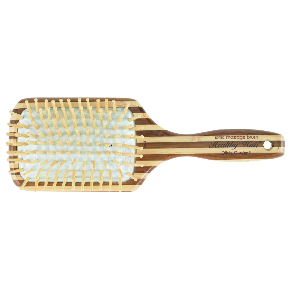 Olivia-Garden Olivia Garden Healthy Hairâ¢ Bamboo Pneumatic Massage Brush, Large - Eco-Friendly Wood Hairbrush