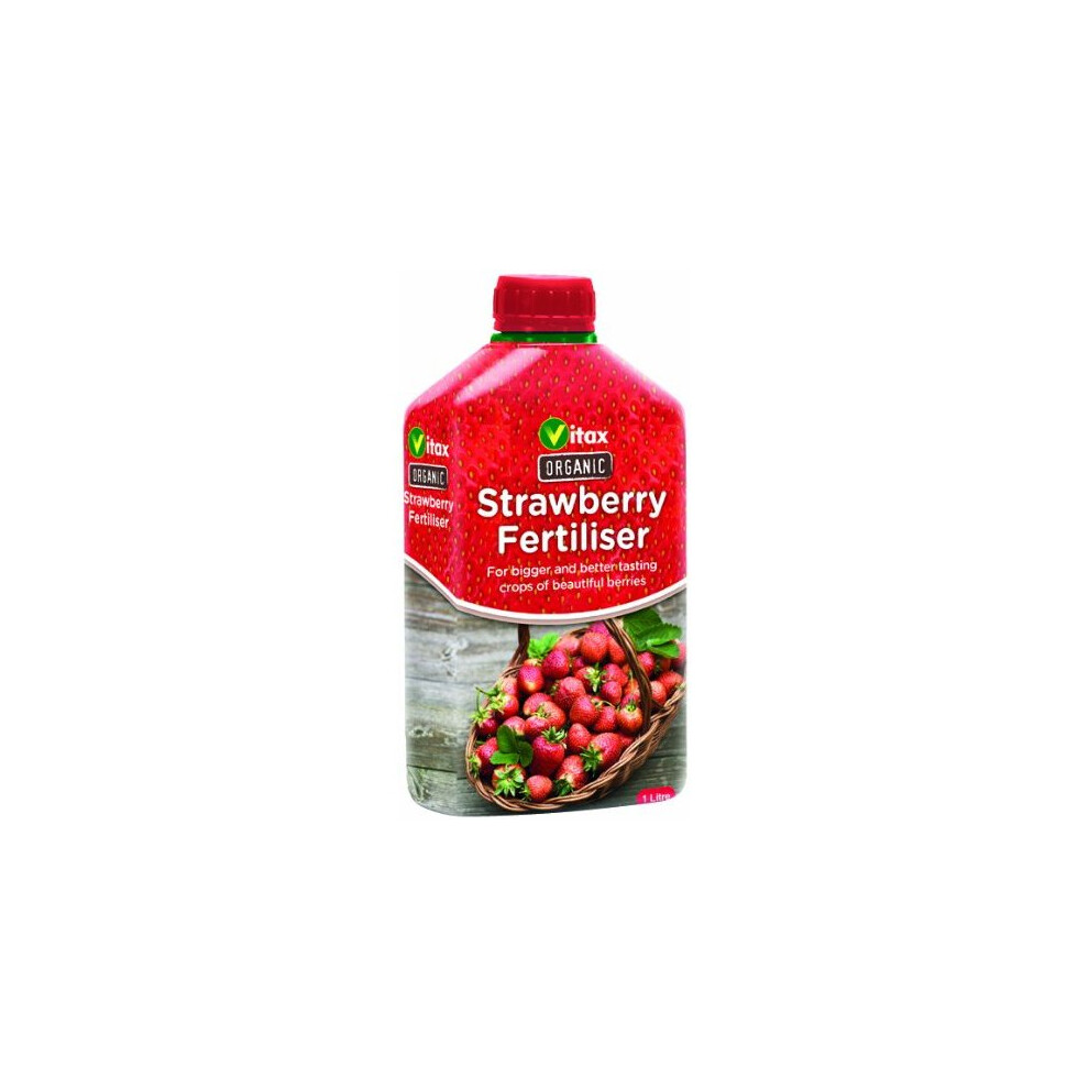 Vitax 1L Organic Liquid Strawberry Feed For Strong Growth And Bumper Strawberry Yields
