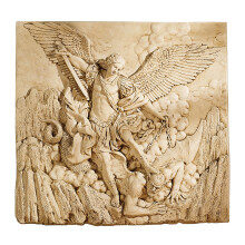 Design Toscano NG33581 St. Michael, the Archangel Sculptural Wall Frieze