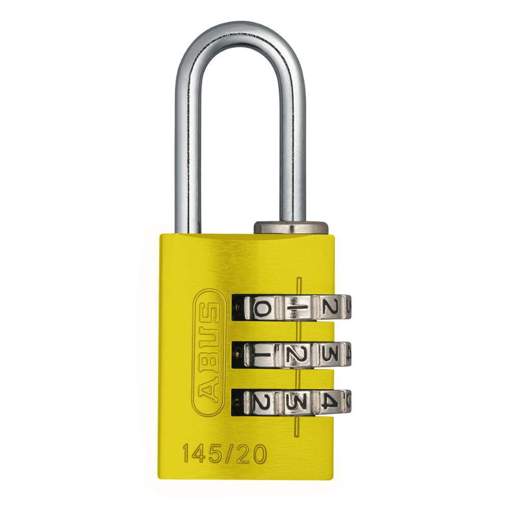 ABUS 145/20 Combination Padlock - Yellow