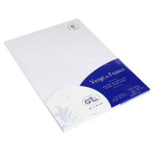 G. Lalo A4 Verge Paper, 100 g, White, 50 Sheets