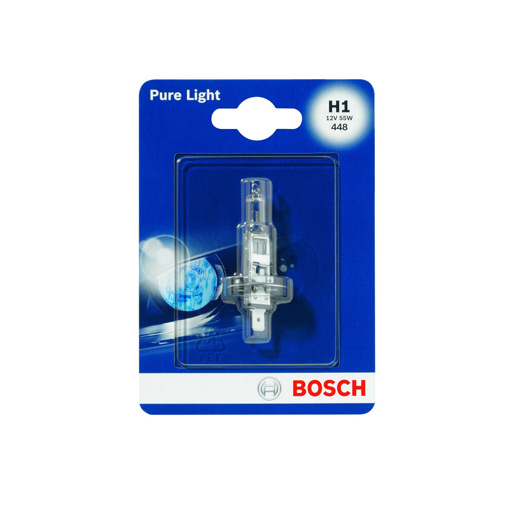 Bosch 1987301005, Car Light Bulb, H1 Pure Light, Headlamp Bulb, OE Quality