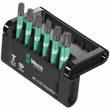 Wera Tools 05057693001 Check 6 IMPAKTOR 1 BITS pour vis TX Taille unique Multi