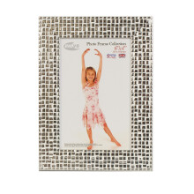 Inov8 British Made Picture/Photo Frame, 6x4 Inch, Mosaic Silver, 6x4-Inch