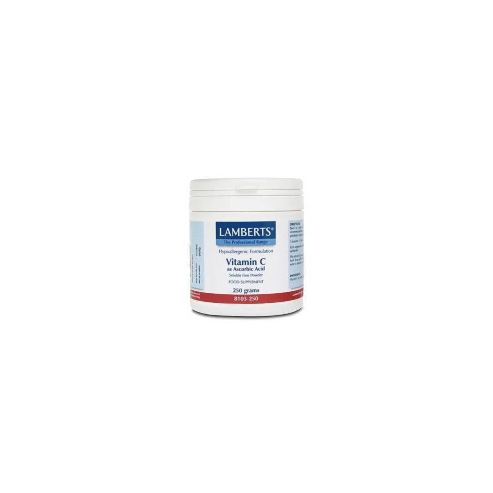 Lamberts Vitamin C Ascorbic Acid - 250g Powder