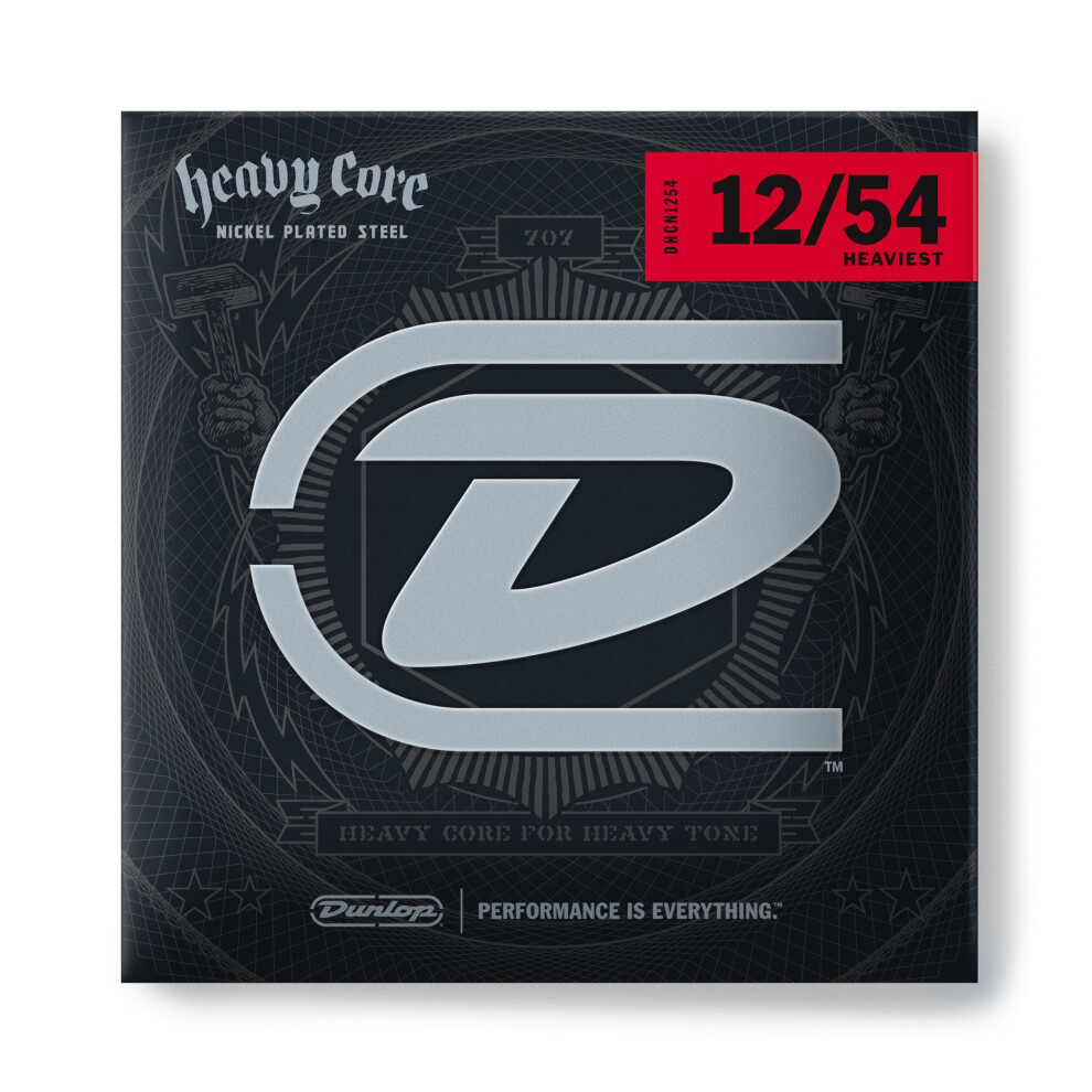Dunlop Dhcn1254 Heaviest Core 12-54 Electric Guitar Strings