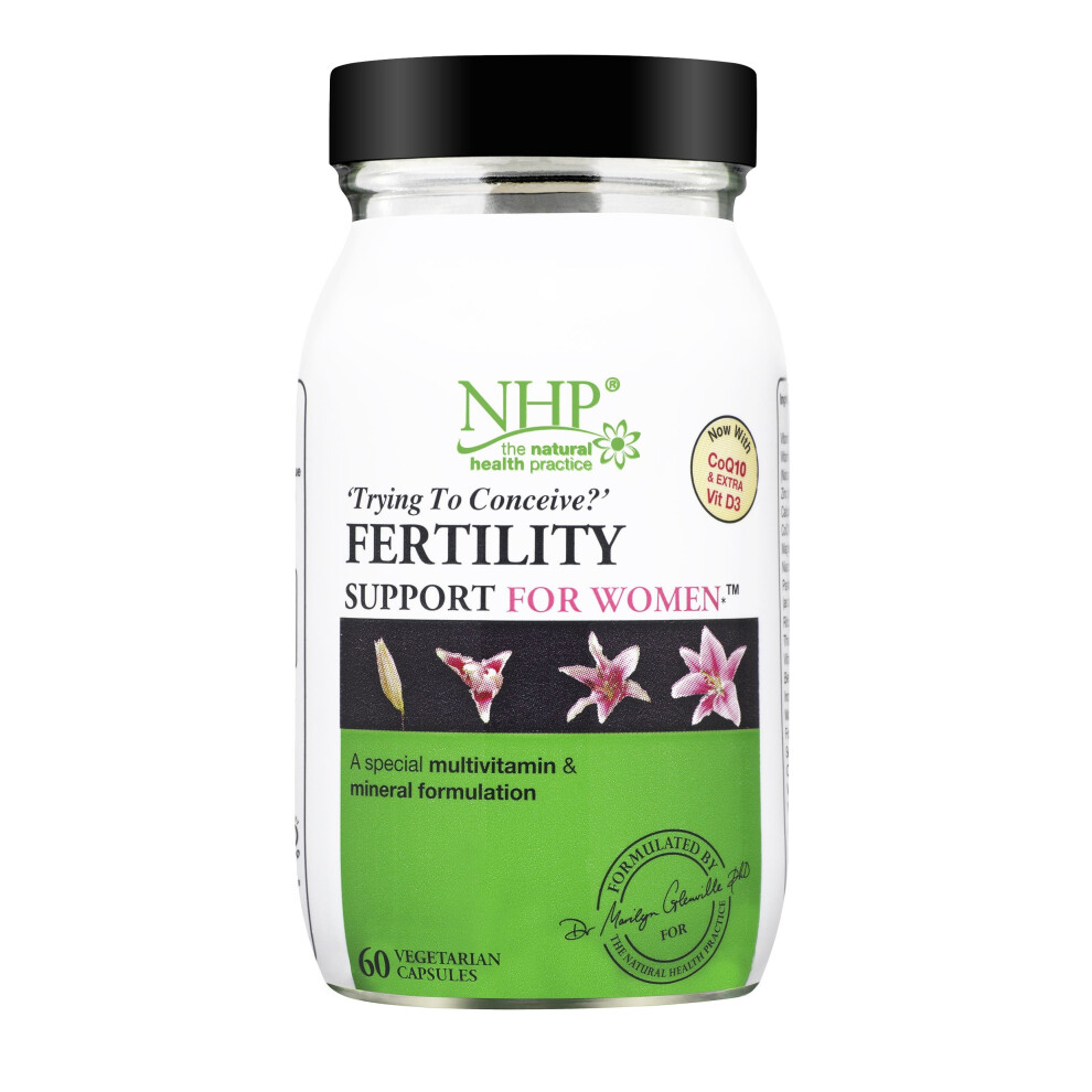 The-Natural-Health-Practice-Ltd Natural Health Practice Fertility Support For Women - 60 Capsules | Dr. Marilyn Glenville Nutrients For Natural Or Ivf Conception | Nhpg.fpw60