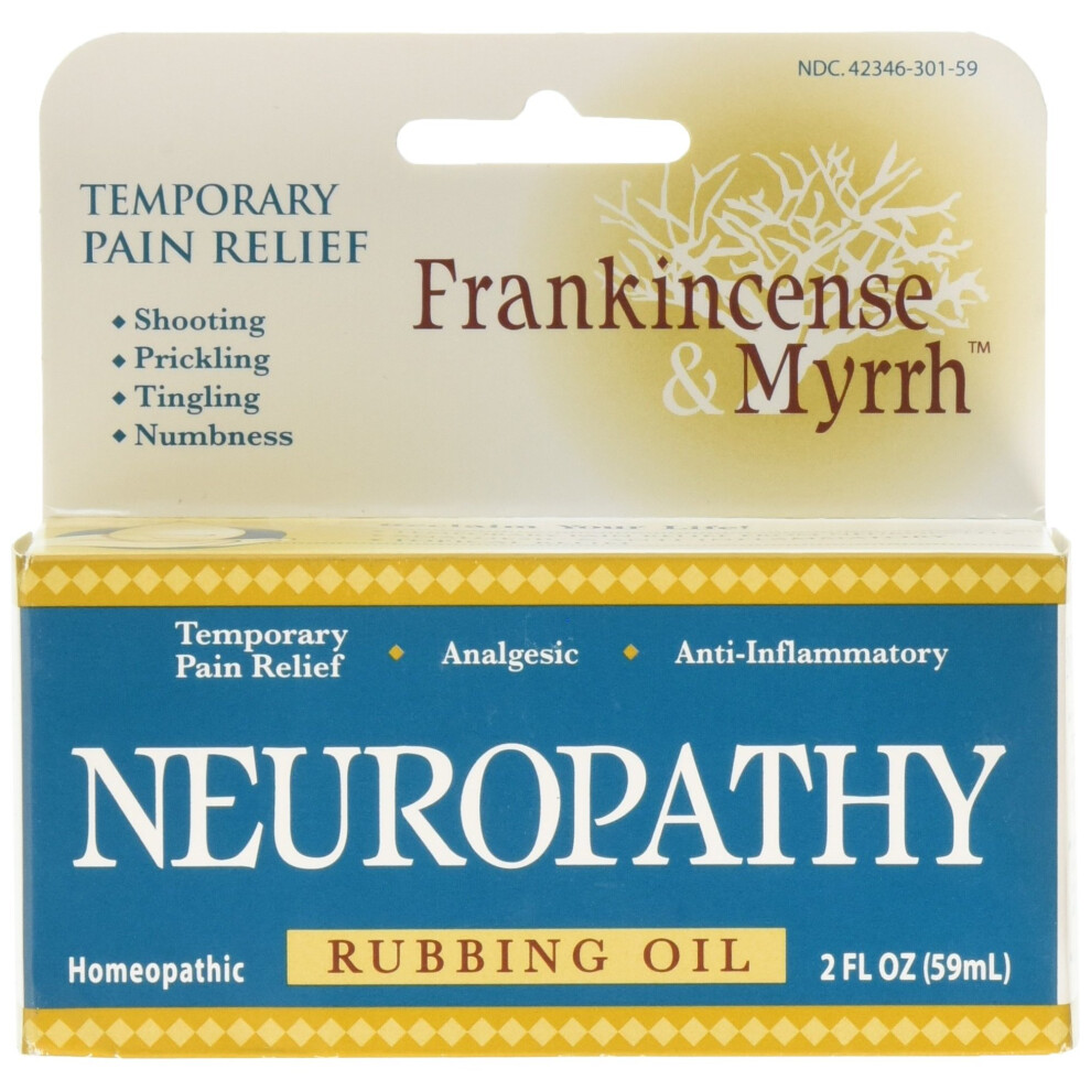 Frankincense-&-Myrrh Frankincense & Myrrh Neuropathy Rubbing Oil With Essential Oils For Pain Relief, 2 Fluid Ounces - 1 Pack