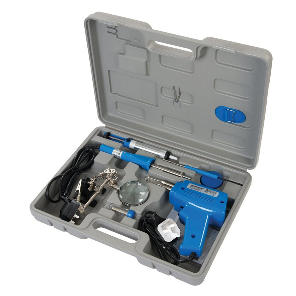 Silverline 845318 Electric Soldering Kit, Set of 9