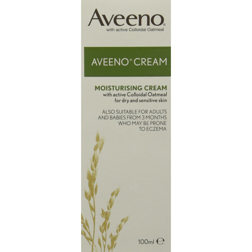 Aveeno Aveeno Moisturing Cream with Natural Colloidal Oatmeal, 100ml 2