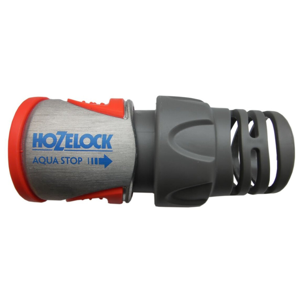 Hozelock AquaStop "Metall Pro" Connector, Grey, 15/19 mm