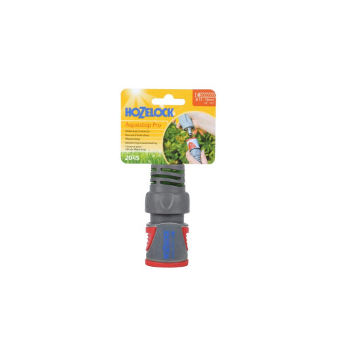 Hozelock Hozelock AquaStop "Metall Pro" Connector, Grey, 15/19 mm 1