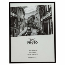 The Photo Album Company PAAF3040B-BLK Luxury Black Satin Aluminium Frame - 30X40