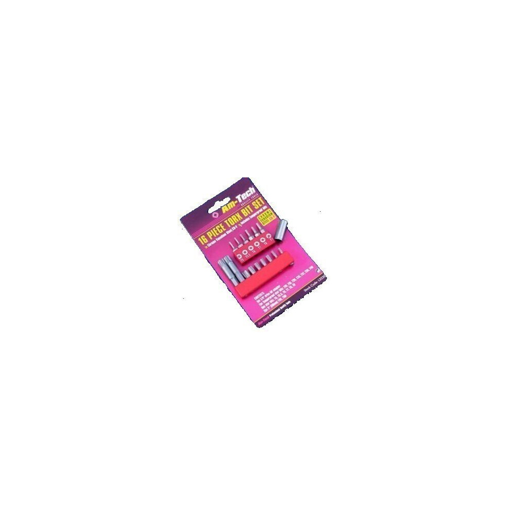 Amtech L3220 Crv Torx Bit Set, 16-Piece 5032759019069