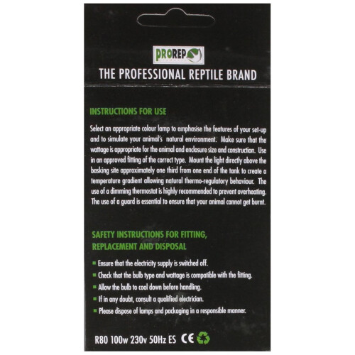 ProRep ES Basking Spotlamp, 100 Watt 2