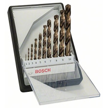 Brocas para metal - BOSCH - Robust Line - Conjunto de 10 - HSS-Co - Ponta de perfuração 135