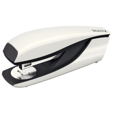 Leitz Stapler, 30 Sheet Capacity, Ergonomic Metal Body, Includes Staples, WOW Range, 55022001 - Pearl White