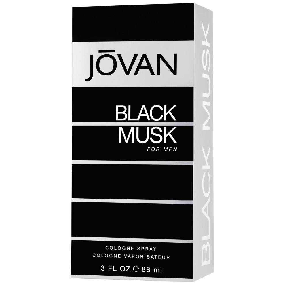 Jovan Black Musk Eau De Cologne Spray for Men 90ml