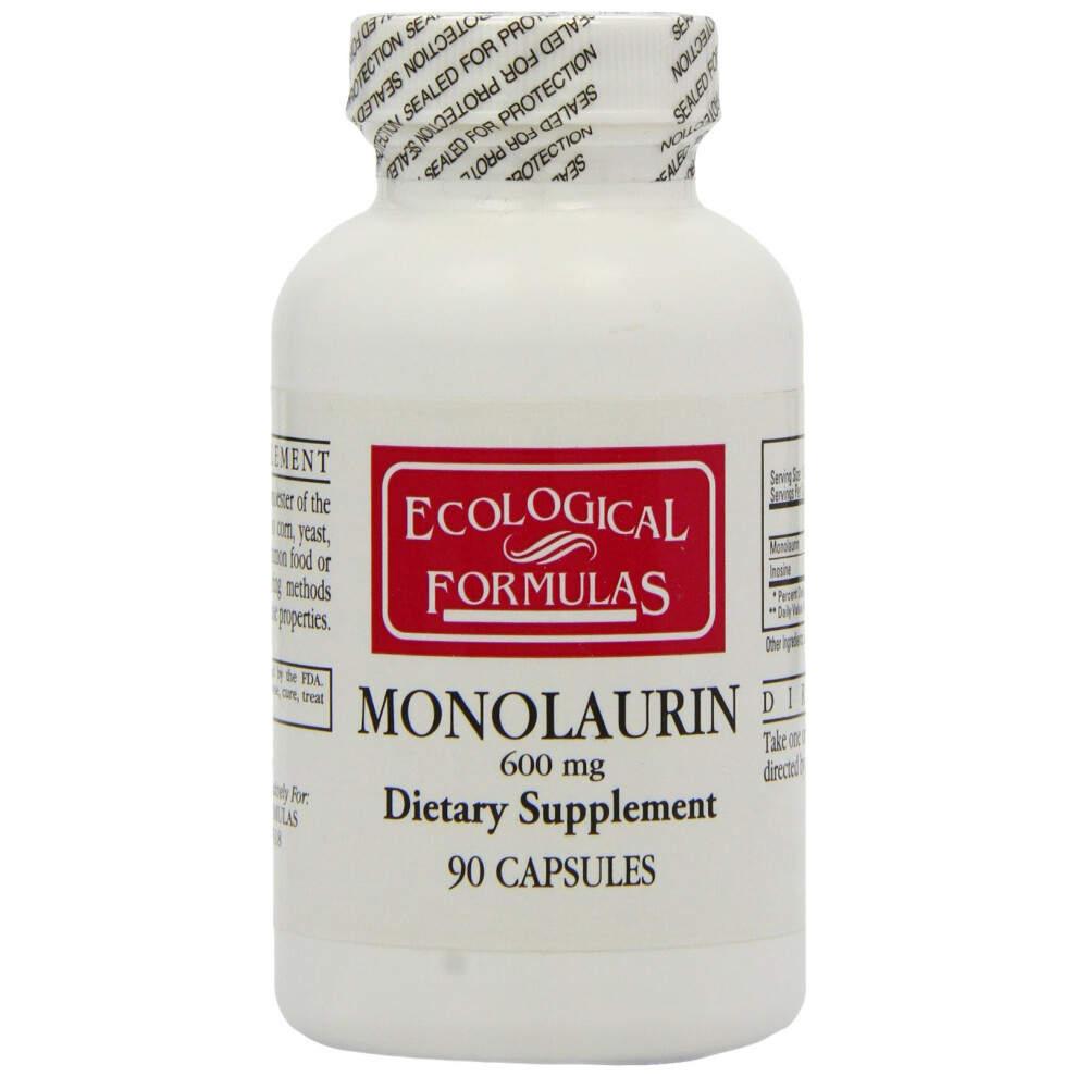 Ecological-Formulas Ecological Formulas Monolaurin 600Mg - 90 Capsules