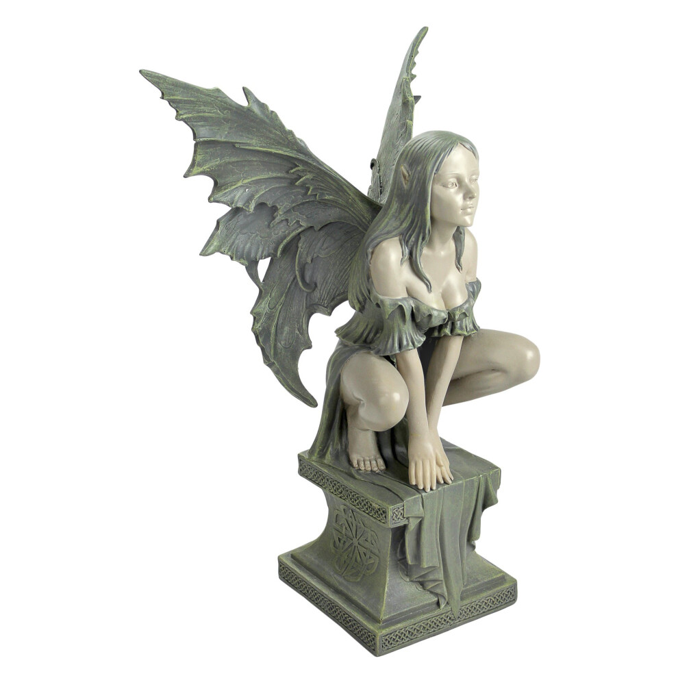 Design-Toscano Design Toscano Celtic Fairy's Perilous Perch Garden Sculpture