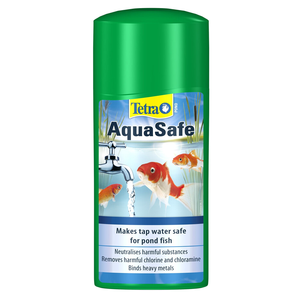 Tetra Pond AquaSafe, Makes Tap Water Safe for Pond Fish, 500 ml