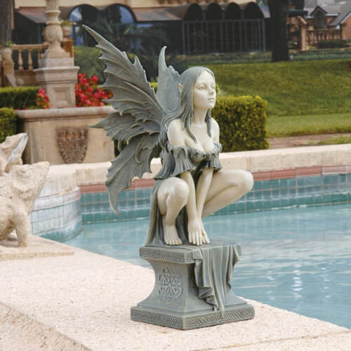 Design Toscano Celtic Fairy's Perilous Perch Garden Sculpture 2