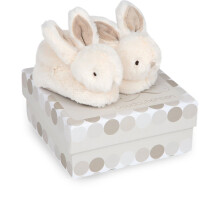 DOUDOU ET COMPAGNIE Lapin - Chinelos com guizo Taupe 0-6 meses