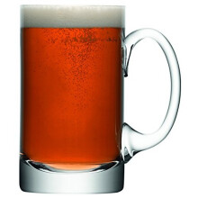 LSA International Bar Beer Tankard Straight 750ml, Clear