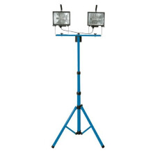 Silverline 365874 2 x 500W Twin-Head Halogen Site Light 240V Mains 7000 Lumens