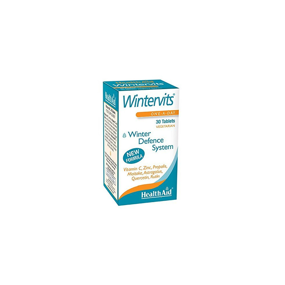 HealthAid Wintervits - Vitamin C, Zinc, Maitake - 30 Vegan Tablets