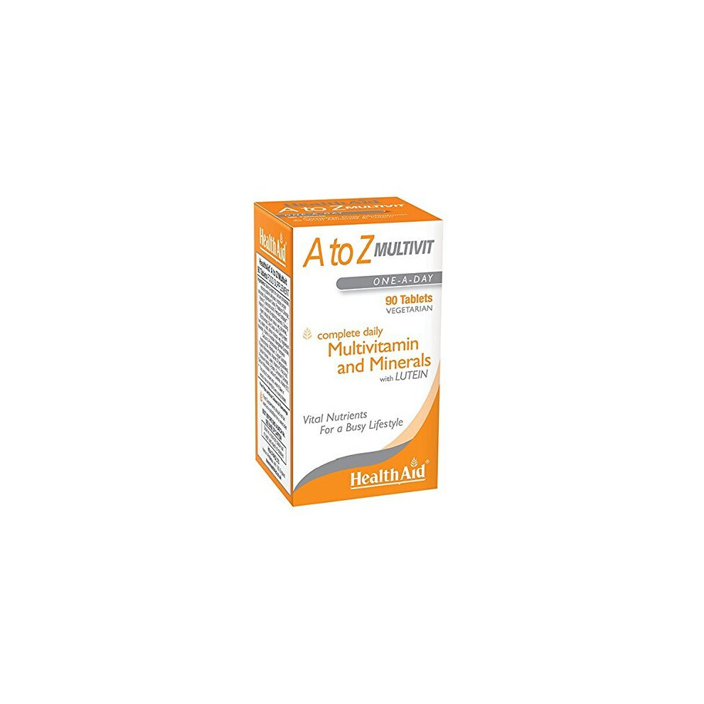 HealthAid A To Z Multivit - 90 Vegetarian Tablets