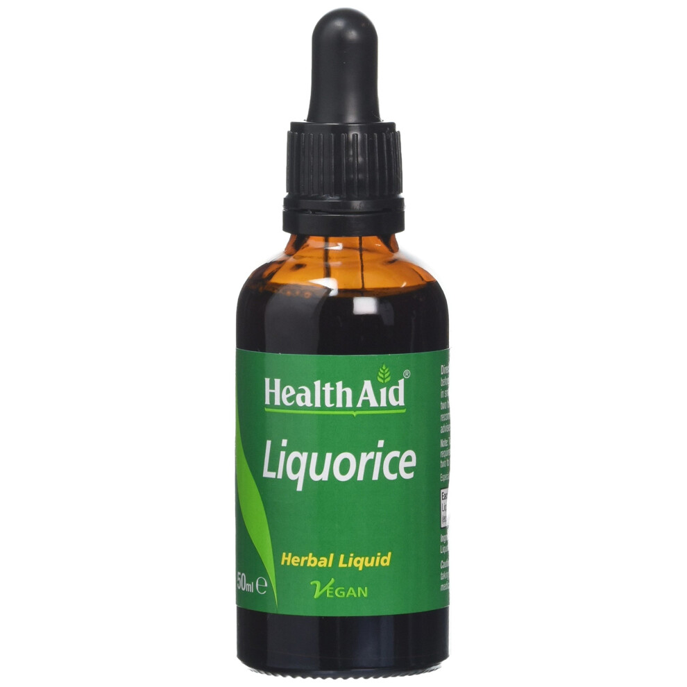 Health Aid Healthaid Liquorice (Glycyrrhiza Glabra) Vegan Liquid 50Ml
