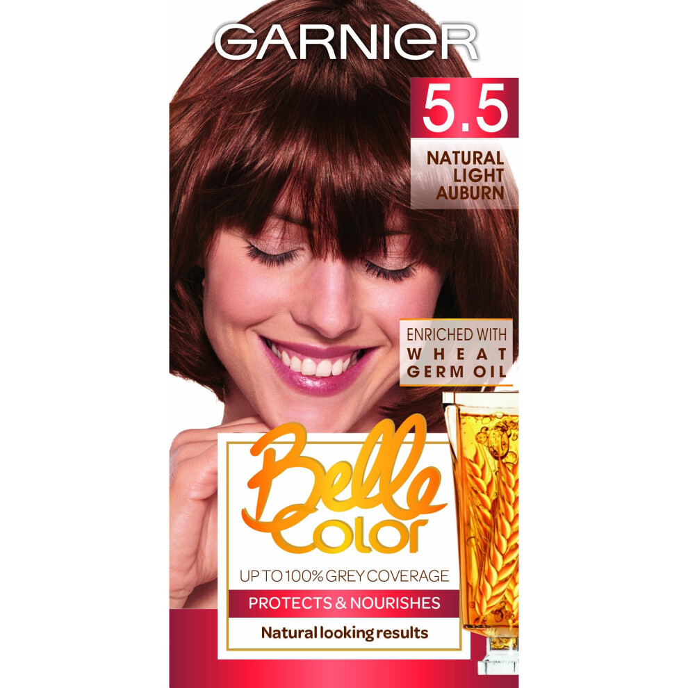 Belle Color 5.5 Natural Light Auburn Permanent Hair Dye