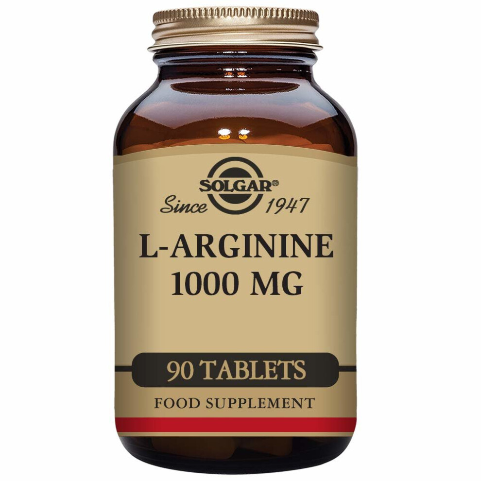 Solgar L-Arginine 1000mg Tablets - Pack of 90