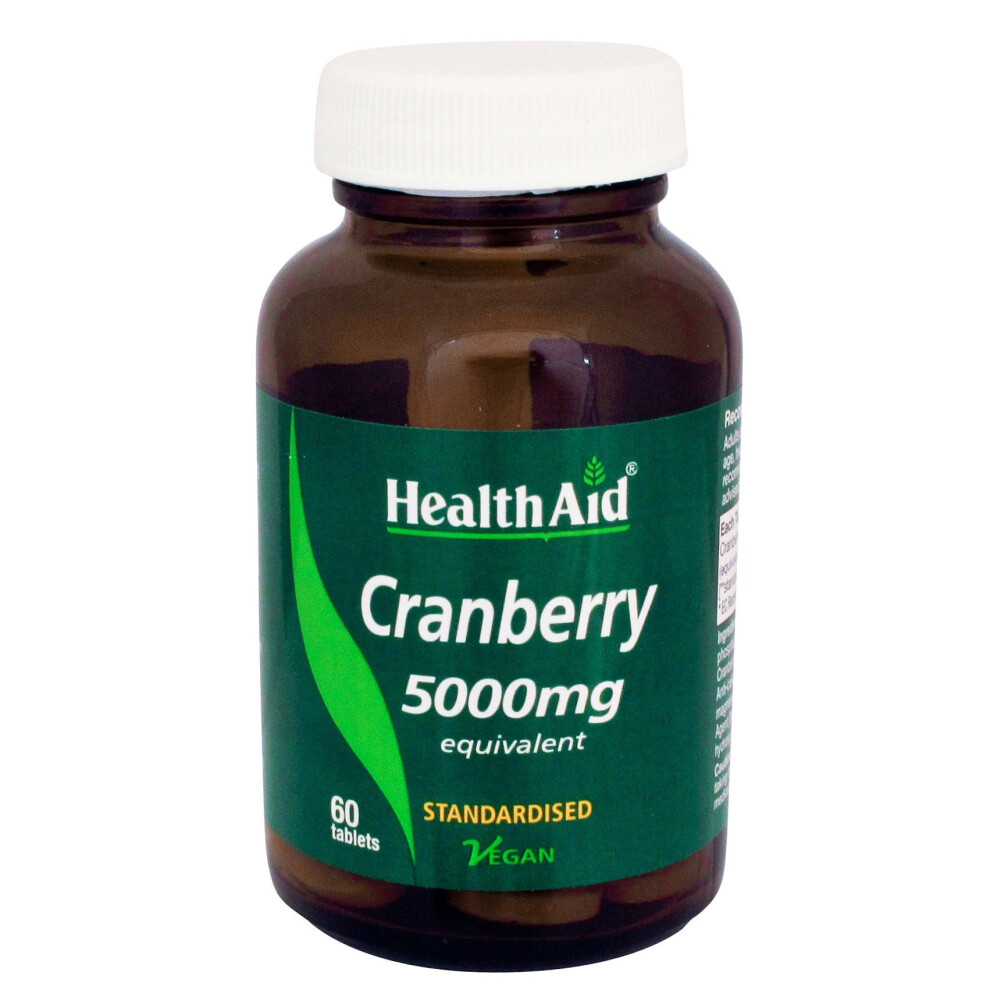 Health Aid Healthaid Cranberry 5000Mg - 60 Vegan Tablets