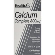 HealthAid Calcium Complete 800mg - 120 Vegan Tablets