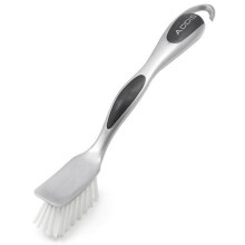 Addis Ultra Grip Slim Tip Brush - Metallic (C-316216) Small Head for Cups & Glasses, Comfortable Grip