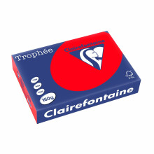 Clairefontaine Trophée – Ream of Paper 250 Sheets A4 21 x 29.7 cm, Coral Red