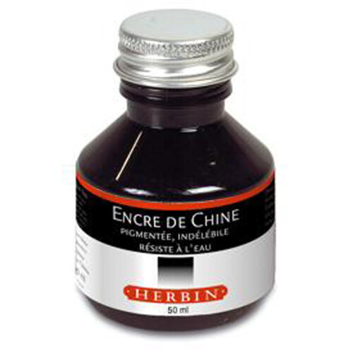 Herbin 50 ml Indian Writing Ink, Black